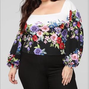 “Big plans” off shoulder top